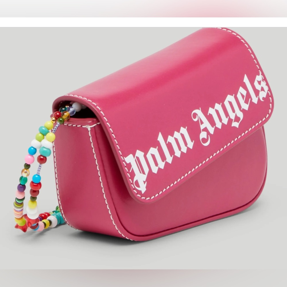 Palm Angels Crash Mini Logo Beaded bag